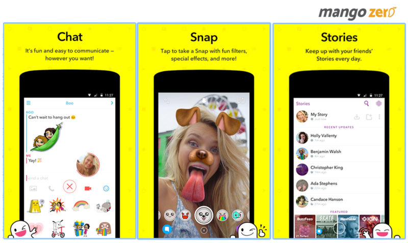 Snapchat ก็คือแอพพลิเคชั่นที่ใช้เพื่อการสื่อสา 